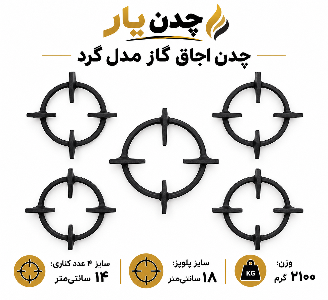 چدن مدل گرد
